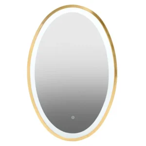 Ava Illuminated Gold Oval Mirror - Image 5