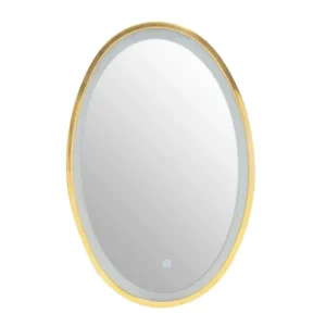 Ava Illuminated Gold Oval Mirror - Image 6