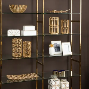 gold accessories for media walls