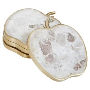 Apple Shaped Marble Coasters - Image 2