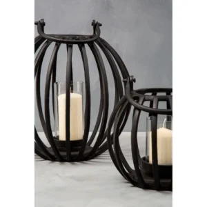 Matte Black Birdcage Lantern - Image 6