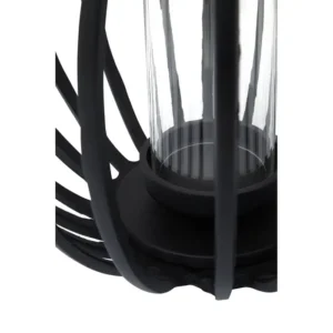 Matte Black Birdcage Lantern - Image 3