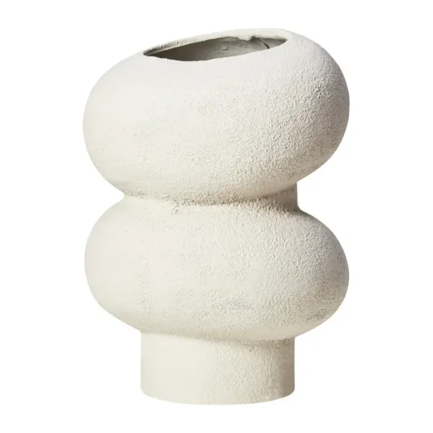 Textured White Bubble Vase