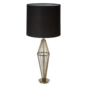 Antique Brass Table Lamp 90CM - Image 2