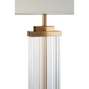 Zara Gold & Glass Table Lamp - Image 2