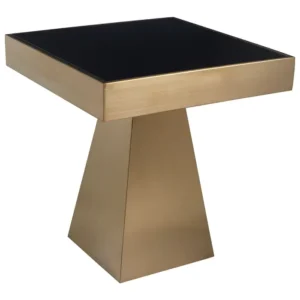 Lynox Square Gold Side Table - Image 3