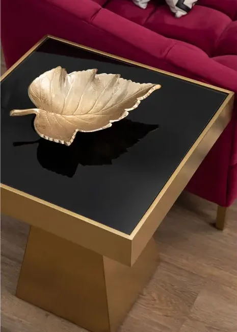 gold side table