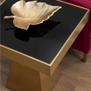 gold side table