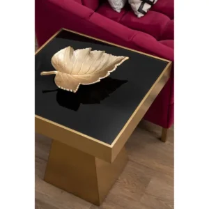 Lynox Square Gold Side Table - Image 7