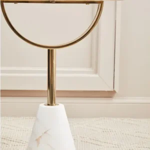 marble side table gold with marble base