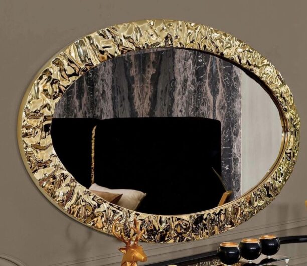 gold mirror wall luxury