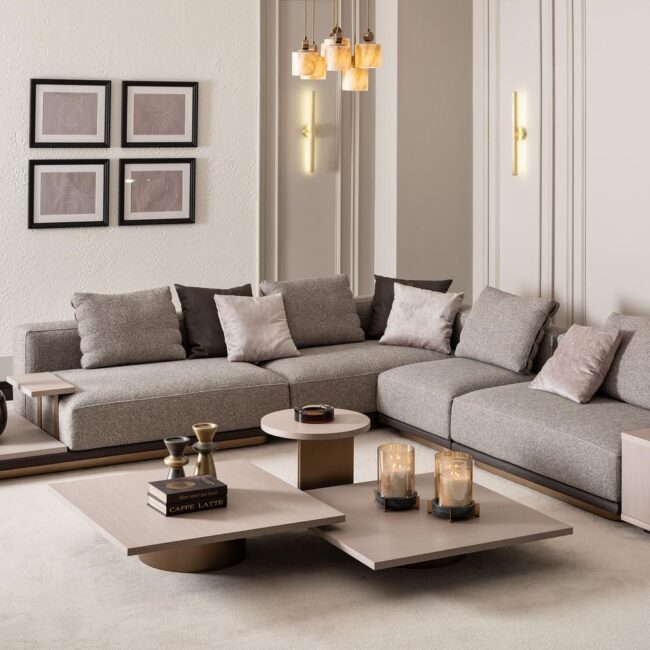 Transform your living space with the Aurora Modular Sofa, a luxurious seating solution that combines unparalleled comfort with sophisticated design. Crafted to suit any room size, this modular sofa can be customised in unlimited lengths, ensuring a perfect fit for your unique space.