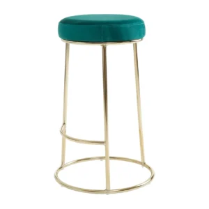 Luxe Green & Gold Bar Stool - Image 5