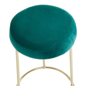 Luxe Green & Gold Bar Stool - Image 7