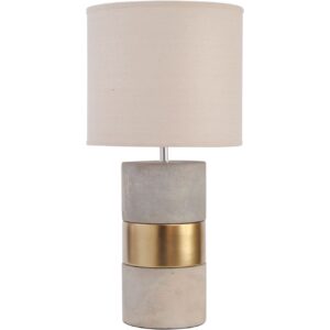 Arlo Concrete & Gold Table Lamp