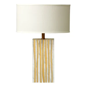 Vesper Marble & Brass Table Lamp