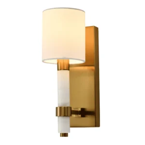 he Elysian Marble & Brass Wall Light is a stunning blend of luxurious materials and timeless design.