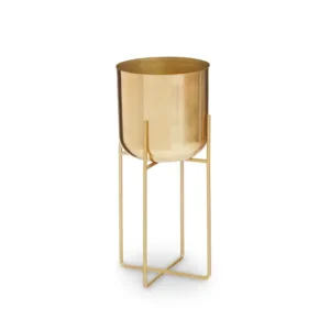 Serena Gold Floor Planter - Image 6