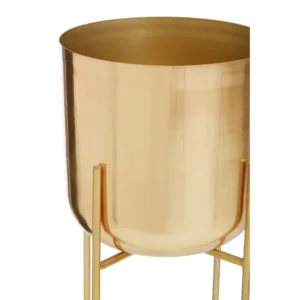 Serena Gold Floor Planter - Image 3