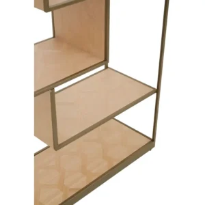 Marseille Oak and Brass Display Unit - Image 3