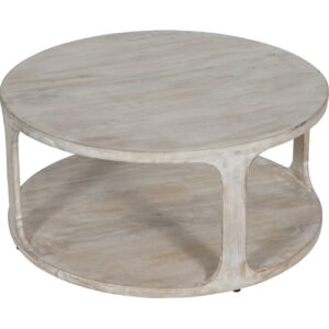 Arlo White-Wash Coffee Table - Image 7