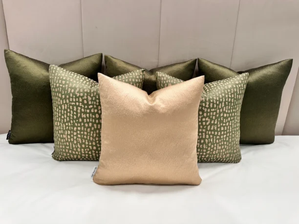 Luxury Olive Green Cushion Set