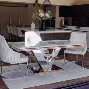 Evelina Marble Dining Set - Image 3