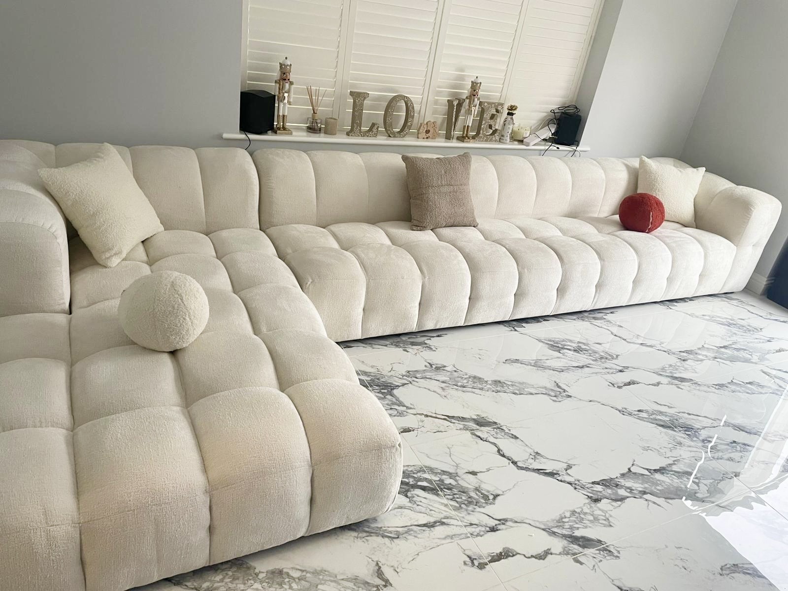 cloud bubble sofa white corner