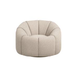 Mila Boucle Swivel Chair - Image 8