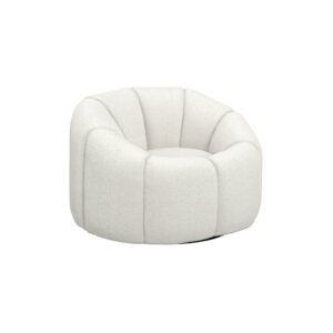 Mila Boucle Swivel Chair - Image 13