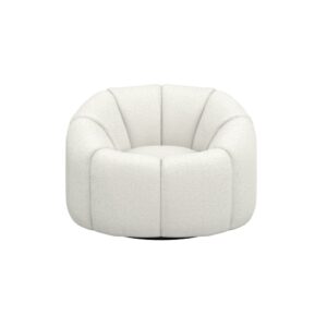 Mila Boucle Swivel Chair - Image 9