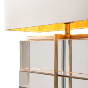 Vessona Table Lamp Brass & Crystal - Image 3