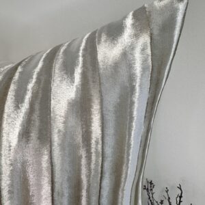 Luxury Lumière Velvet Cushion in Champagne – Bespoke Handmade Design with Premium Upholstery