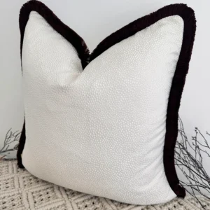 Monochrome Fringed Cushion - Image 5