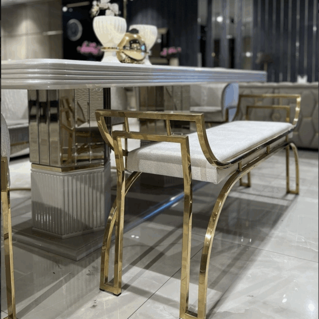 gold bench