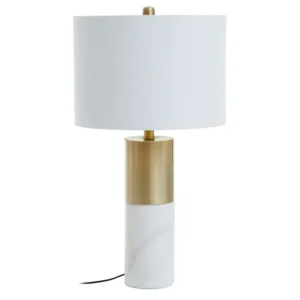 Erin White & Gold Marble Lamp