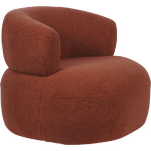 Nyra Boucle Accent Chair Terracotta - Image 4