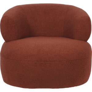 Nyra Boucle Accent Chair Terracotta - Image 5