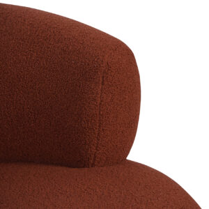 Nyra Boucle Accent Chair Terracotta - Image 8