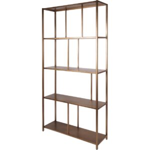 Hampton Shelving Unit Brushed Champagne - Image 2