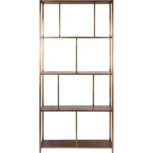 Hampton Shelving Unit Brushed Champagne - Image 3