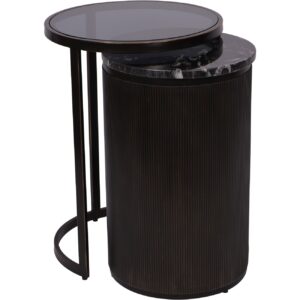 Knightsbridge Set of 2 Nesting Side Tables - Image 2