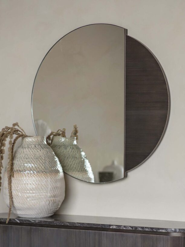 Knightsbridge Bronze Wall Mirror 90cm