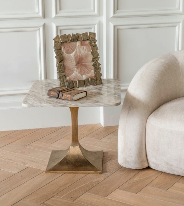 Moretti Marble Side Table 55cm