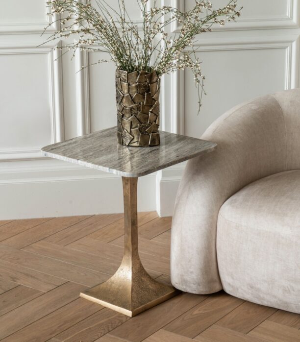 Moretti Marble Side Table 44cm