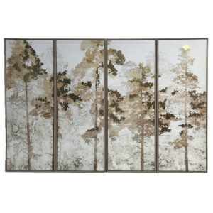 Bronze Foil Trees Framed Wall Art Set of 4 - Image 2