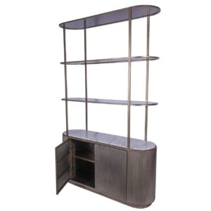 Knightsbridge Bronze Shelving Unit With Storage - Image 2