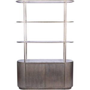 Knightsbridge Bronze Shelving Unit With Storage - Image 6