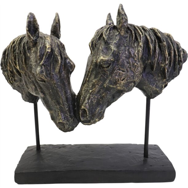 Bay Horse Heads Sculpture