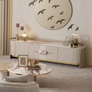 cream tv unit